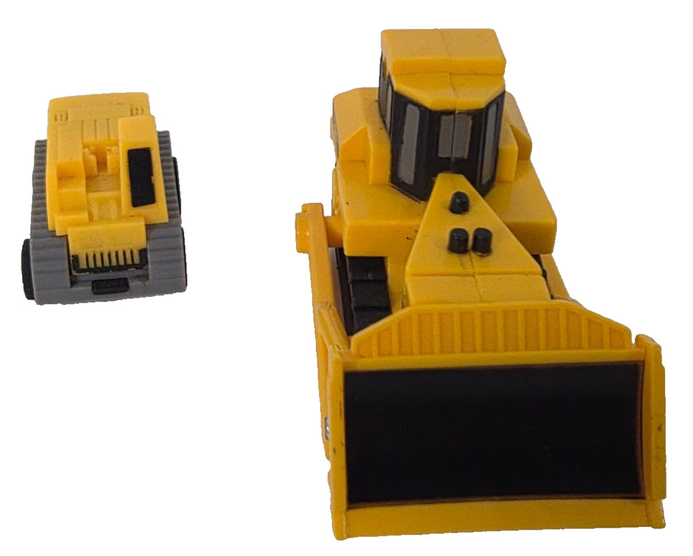 CAT Caterpillar Bulldozer & Yellow Construction Vehicle Toy Lot of 2
